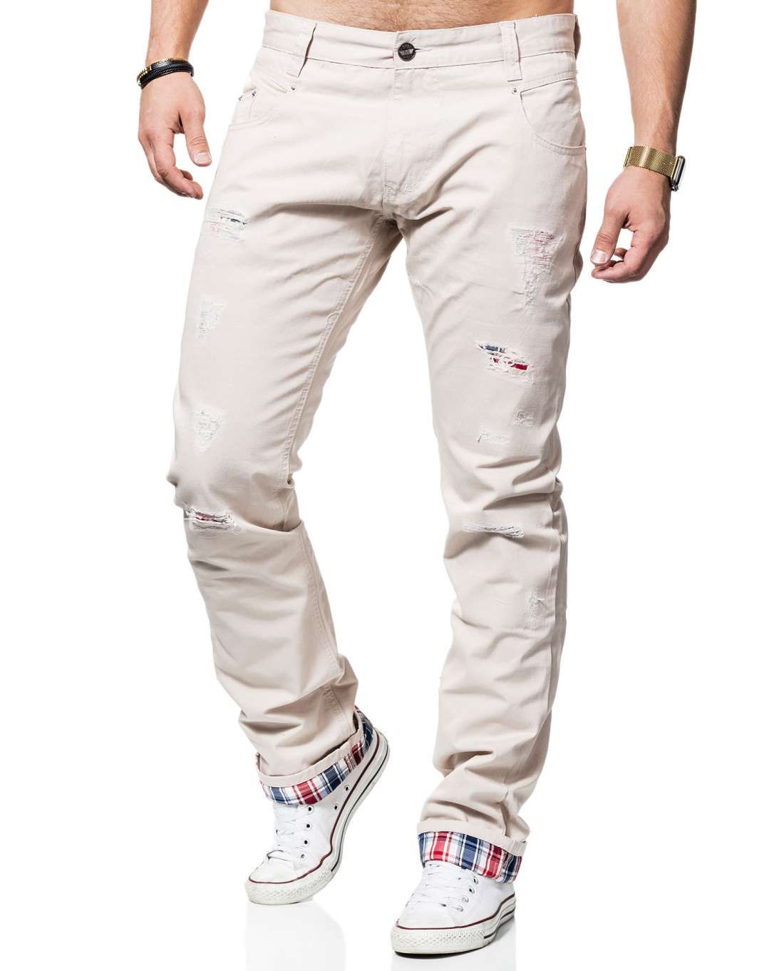 Beige Chinos Young & Rich